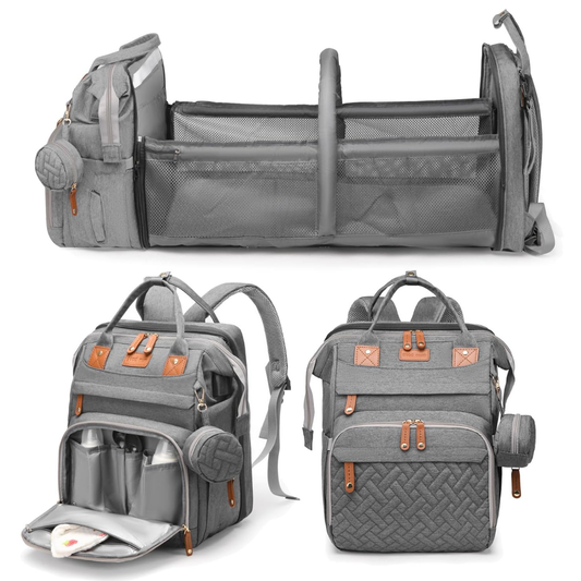 Mochila para bebé con cambiador desplegable